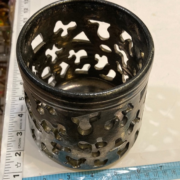 Cole Pottery Black Oxidized Candle Luminaire Red Clay W/ Black Oxidization - Picture 6 of 17